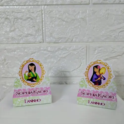 Kit 30 Peças Lembrancinhas Personalizadas Mulan
