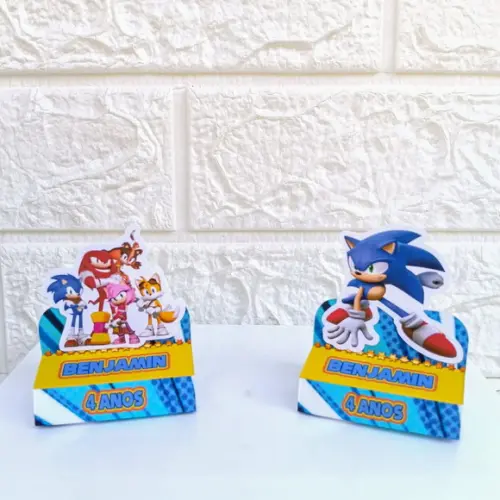 Kit 30 Peças Lembrancinhas Personalizadas Sonic