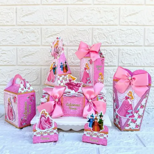 Kit 45 Peças Lembrancinhas a Bela Adormecida