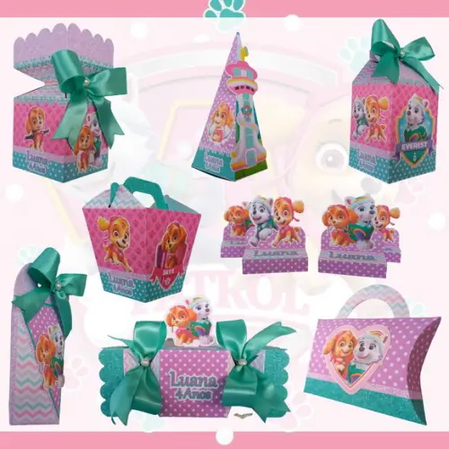 Kit 45 Peças Lembrancinhas Patrulha Canina Menina