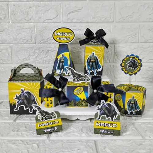 Kit 45 Peças Lembrancinhas Personalizadas Batman