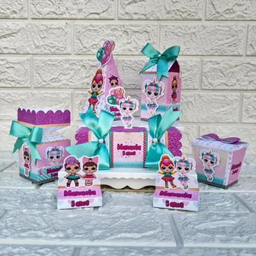 Kit 45 Peças Lembrancinhas Personalizadas Lol Surprise