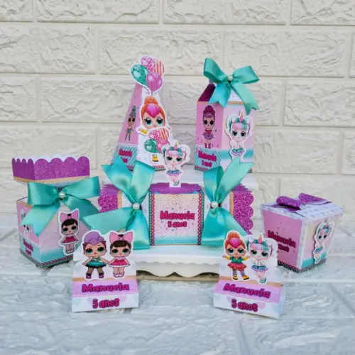 Kit 45 Peças Lembrancinhas Personalizadas Lol Surprise