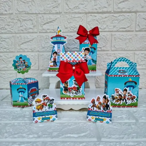 Kit 45 Peças Lembrancinhas Personalizadas Patrulha Canina