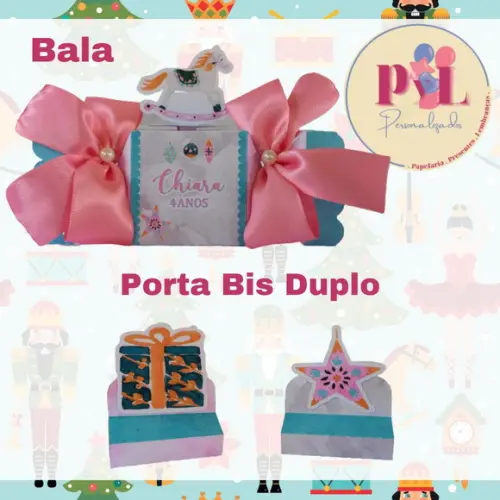Kit 45 Peças Lembrancinhas Quebra Nozes Bailarina