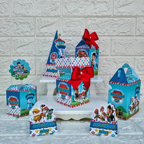 Kit 46 Peças Lembrancinhas Personalizadas Patrulha Canina