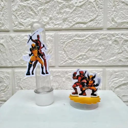 Kit 50 Caixas Lembrancinhas Deadpool e Wolverine