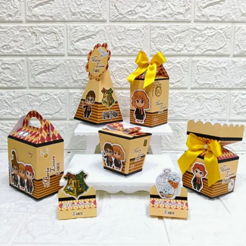 Kit 50 Caixas Lembrancinhas Personalizadas Harry Potter