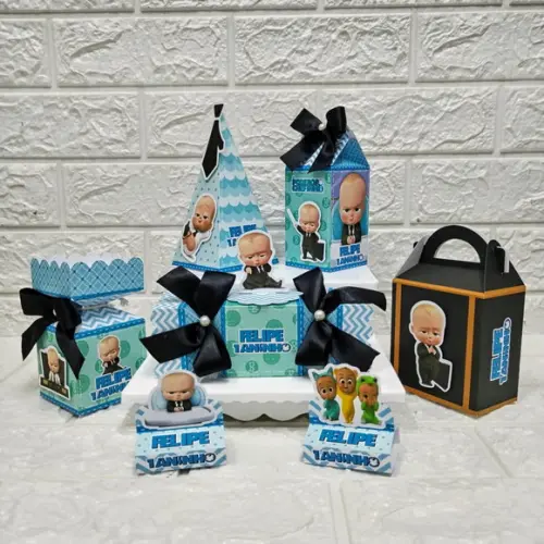 Kit 60 Peças Lembrancinha Personalizadas o Poderoso Chefinho