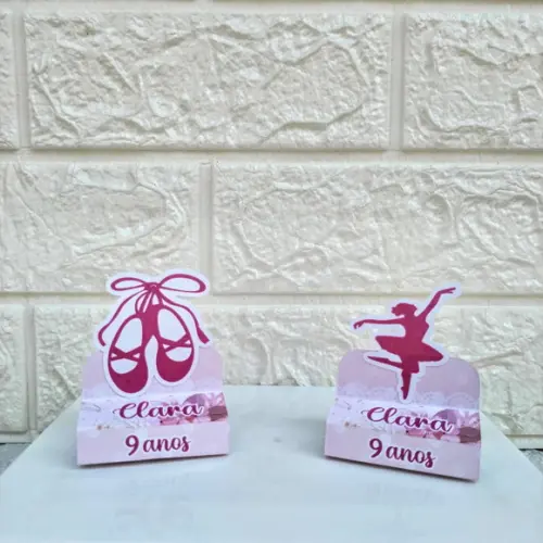 Kit 60 Peças Lembrancinhas Bailarina Ballet Silueta