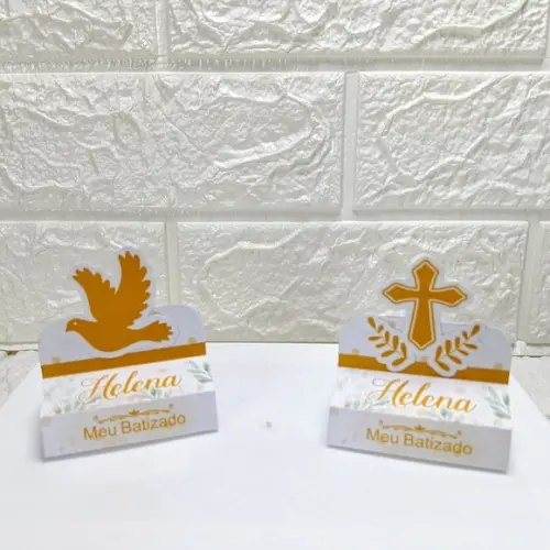 Kit 60 Peças Lembrancinhas Batizado Primeira Comunhão