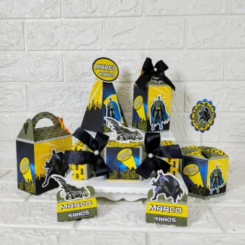 Kit 60 Peças Lembrancinhas Personalizadas Batman