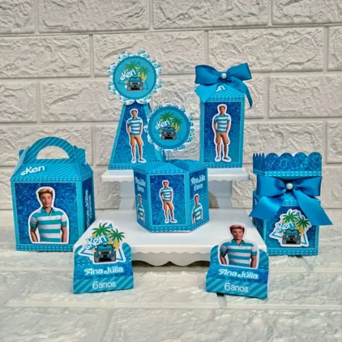 Kit 60 Peças Lembrancinhas Personalizadas Ken