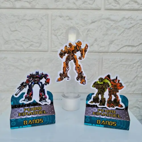 Kit 60 Peças Lembrancinhas Personalizadas Transformers