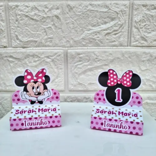 Kit 75 Peças Lembrancinhas Personalizadas Minnie Rosa