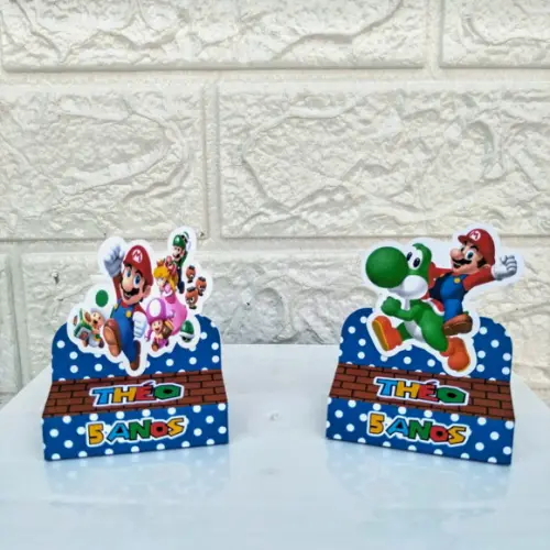 Kit 75 Peças Lembrancinhas Personalizadas Super Mario