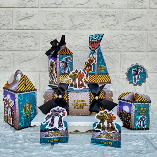 Kit 75 Peças Lembrancinhas Personalizadas Transformers