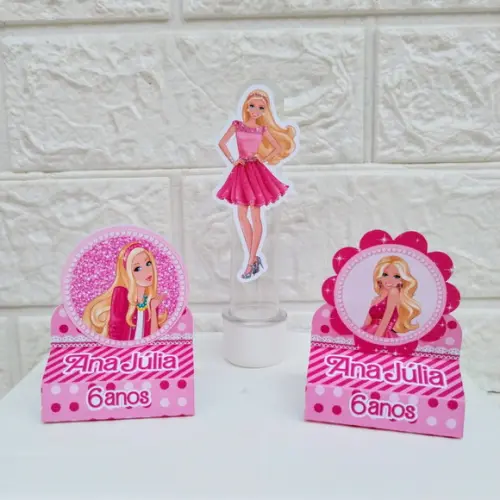 Kit: 110 Peças Lembrancinhas Personalizadas Barbie