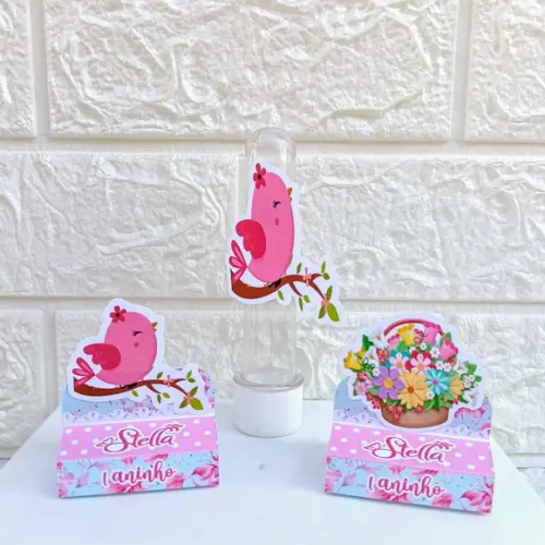 Kit: 110 Peças Lembrancinhas Personalizadas Jardim Encantado