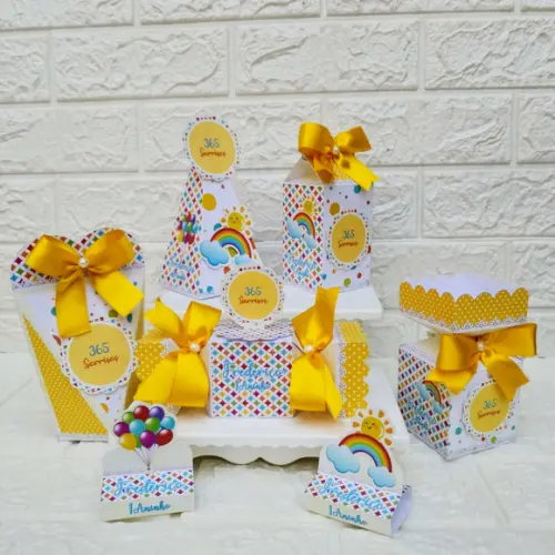 Kit: 145 Peças Lembrancinhas Personalizadas 365 Sorrisos
