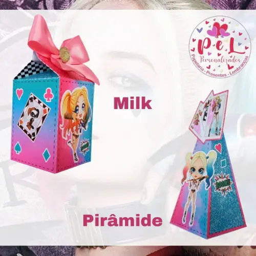 Kit: 18 Lembrancinhas Personalizadas Arlequina
