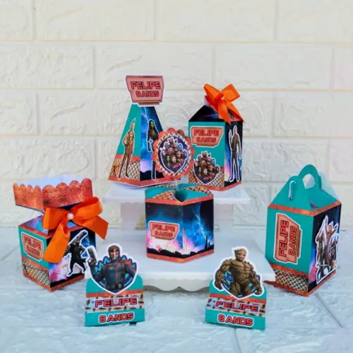 Kit: 20 Caixas Personalizadas Guardiões da Galáxia