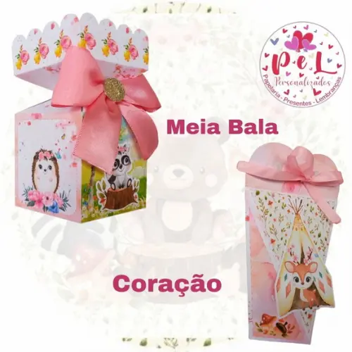 Kit: 30 Peças Lembrancinhas Bosque Encantado Menina