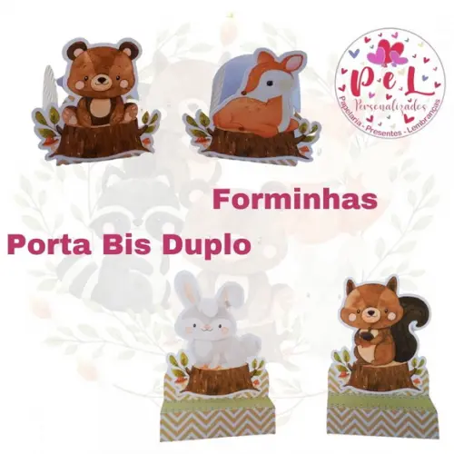 Kit: 30 Peças Lembrancinhas Bosque Encantado Menino