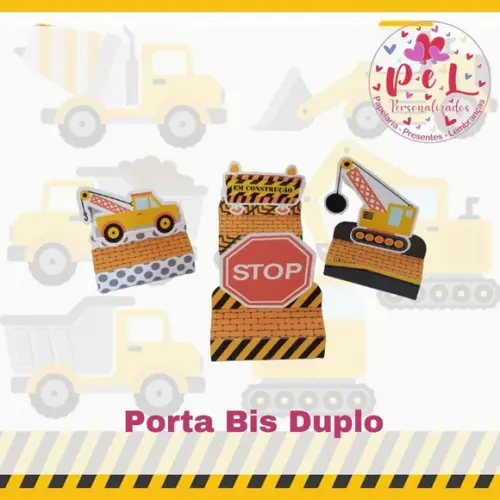 Kit: 30 Peças Lembrancinhas Personalizadas Construção