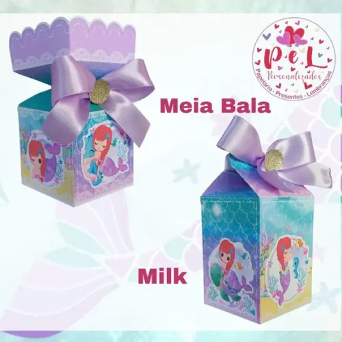 Kit: 30 Peças Lembrancinhas Personalizadas Sereia