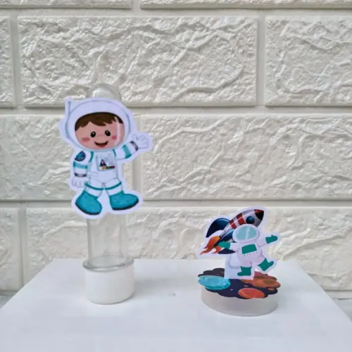 Kit: 45 Peças Lembrancinhas Personalizadas Astronauta