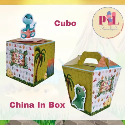 Kit: 45 Peças Lembrancinhas Personalizadas Dino Baby
