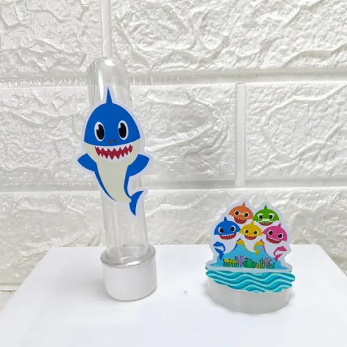 Kit: 46 Peças Lembrancinhas Personalizadas Baby Shark