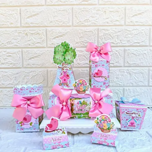Kit: 46 Peças Lembrancinhas Personalizadas Jardim Encantado