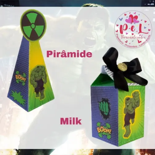 Kit: 60 Peças Lembrancinhas Personalizadas Hulk