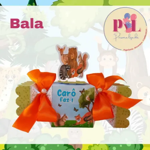 Kit: 60 Peças Lembrancinhas Personalizadas Selva Safari