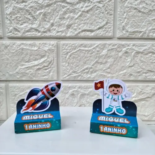 Kit: 75 Peças Lembrancinhas Personalizadas Astronauta