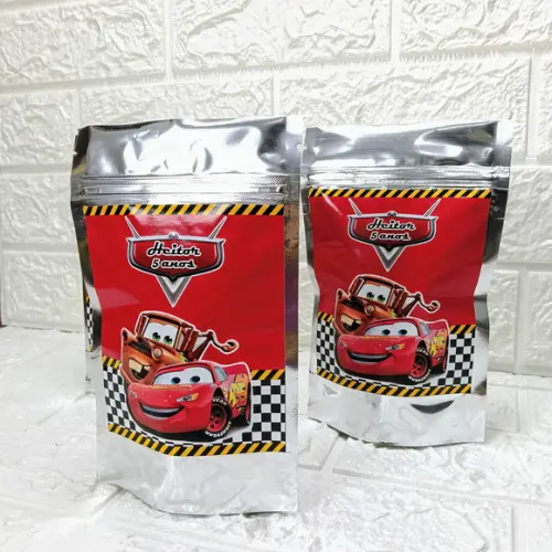 Saquinho Metalizado (m) Cars Relâmpago Mcqueen