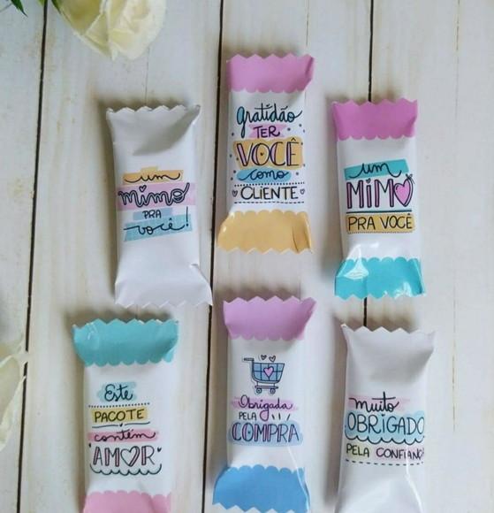 100 Balinhas personalizadas/brinde clientes