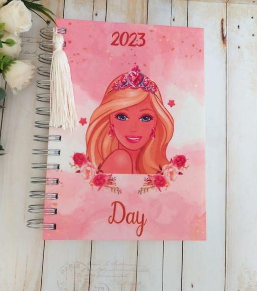 Agenda Escolar com Capa Personalizada Barbie