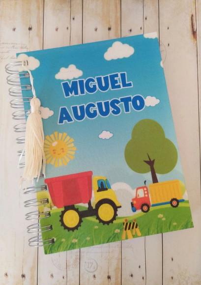 Agenda Escolar com Capa Personalizada Caminhão/caminhãozinho