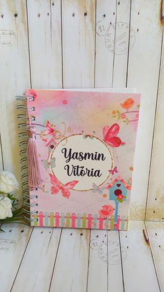Agenda Escolar com Capa Personalizada Jardim Encantado