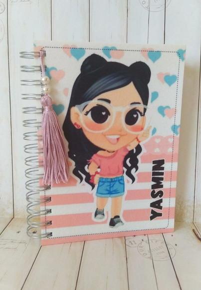 Agenda Escolar com Capa Personalizada Luluca Panda
