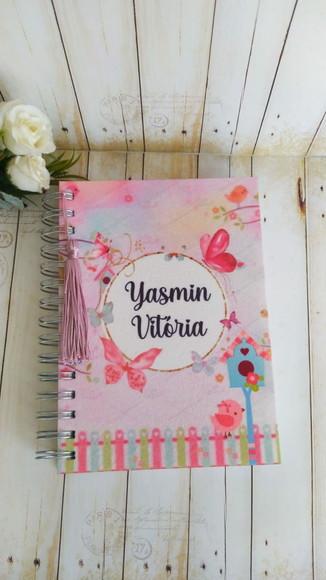 Agenda Escolar com Capa Personalizada Jardim Encantado