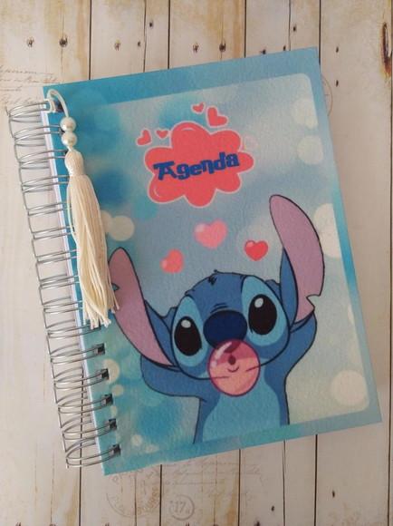 Agenda Escolar Stitch com Capa Personalizada