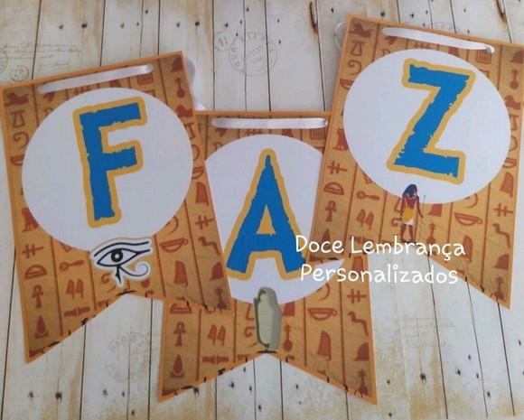 Bandeirola Egito Personalizada com Nome