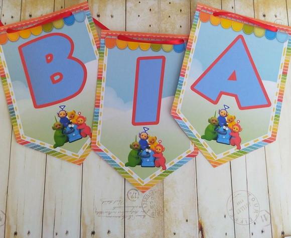 Bandeirola Teletubbies Personalizada