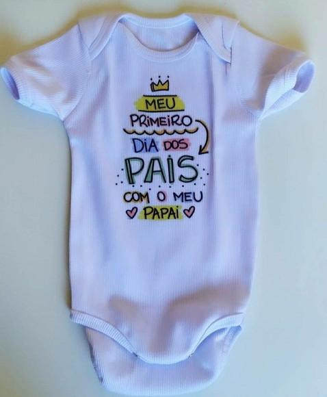 Body Personalizado Meu Primeiro Dia dos Pais