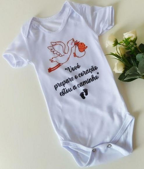 Body personalizado revelação gravidez Vovó
