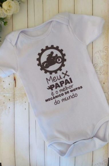 Body personalizado revelação gravidez Papai
